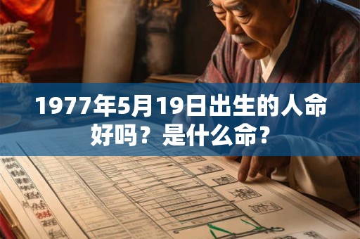 1977年5月19日出生的人命好吗？是什么命？