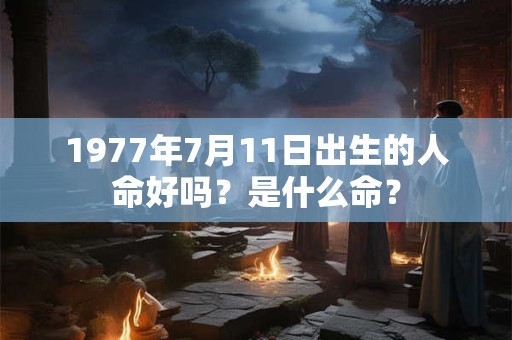 1977年7月11日出生的人命好吗？是什么命？