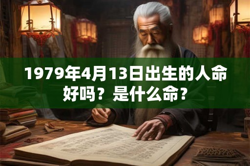 1979年4月13日出生的人命好吗？是什么命？