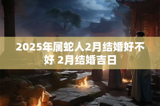 2025年属蛇人2月结婚好不好 2月结婚吉日