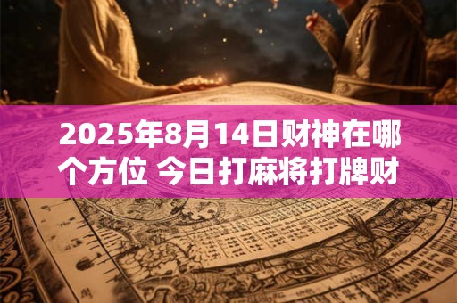 2025年8月14日财神在哪个方位 今日打麻将打牌财运方位！