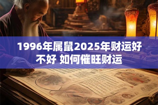1996年属鼠2025年财运好不好 如何催旺财运