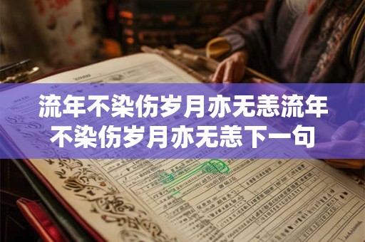 流年不染伤岁月亦无恙流年不染伤岁月亦无恙下一句