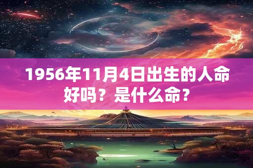 1956年11月4日出生的人命好吗？是什么命？