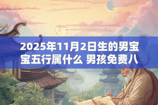 2025年11月2日生的男宝宝五行属什么 男孩免费八字起名