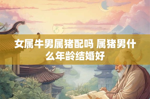 女属牛男属猪配吗 属猪男什么年龄结婚好