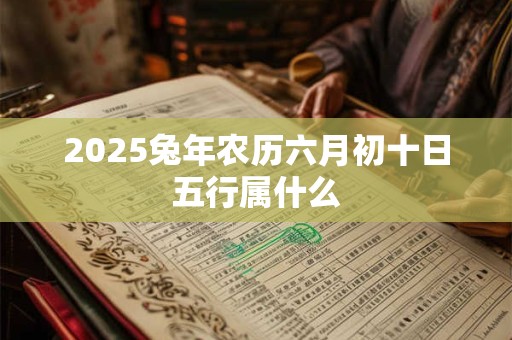 2025兔年农历六月初十日五行属什么 2025兔年农历六月初十日五行属什么