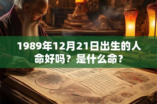 1989年12月21日出生的人命好吗？是什么命？