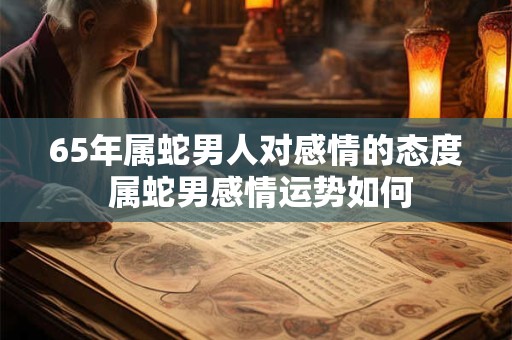 65年属蛇男人对感情的态度 属蛇男感情运势如何