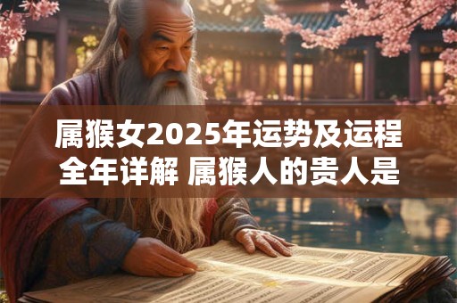属猴女2025年运势及运程全年详解 属猴人的贵人是谁