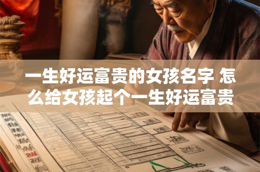 一生好运富贵的女孩名字 怎么给女孩起个一生好运富贵的名字
