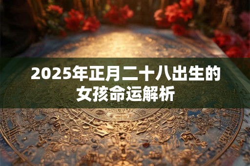 2025年正月二十八出生的女孩命运解析