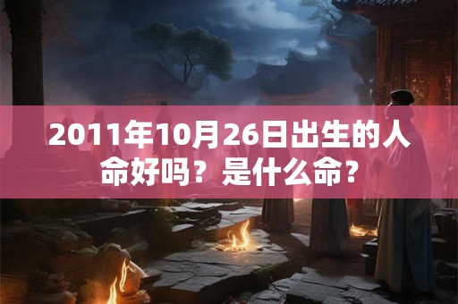 2011年10月26日出生的人命好吗？是什么命？