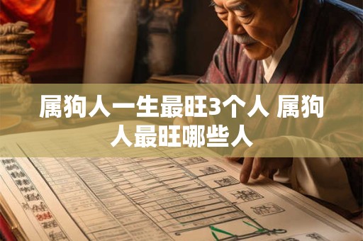 属狗人一生最旺3个人 属狗人最旺哪些人