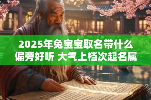 2025年兔宝宝取名带什么偏旁好听 大气上档次起名属兔