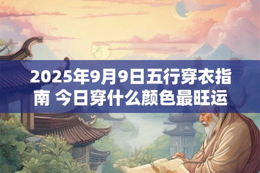 2025年9月9日五行穿衣指南 今日穿什么颜色最旺运