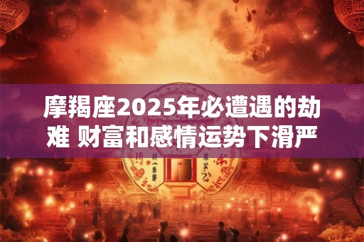 摩羯座2025年必遭遇的劫难 财富和感情运势下滑严重