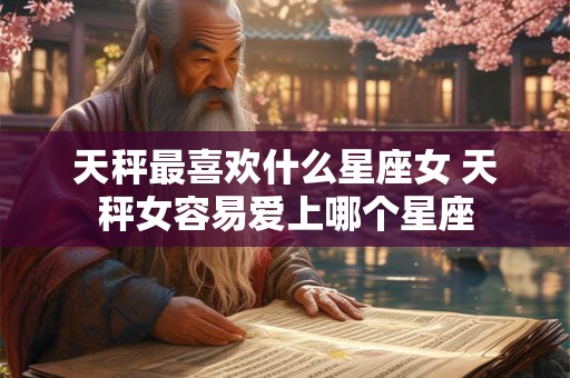 天秤最喜欢什么星座女 天秤女容易爱上哪个星座