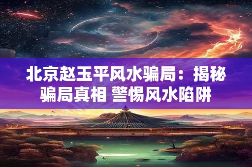 北京赵玉平风水骗局：揭秘骗局真相 警惕风水陷阱