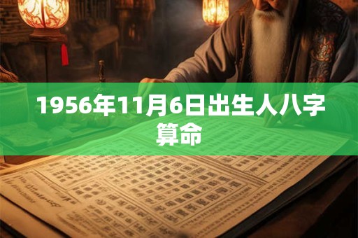 1956年11月6日出生人八字算命