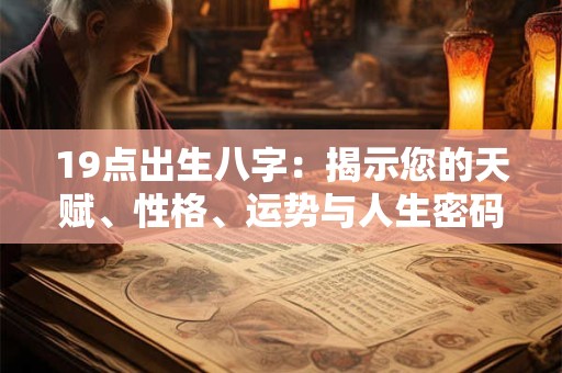 19点出生八字：揭示您的天赋、性格、运势与人生密码