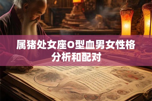 属猪处女座O型血男女性格分析和配对
