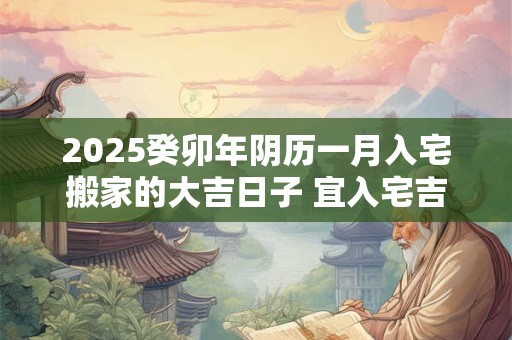 2025癸卯年阴历一月入宅搬家的大吉日子 宜入宅吉日查询