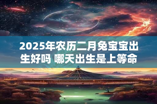 2025年农历二月兔宝宝出生好吗 哪天出生是上等命