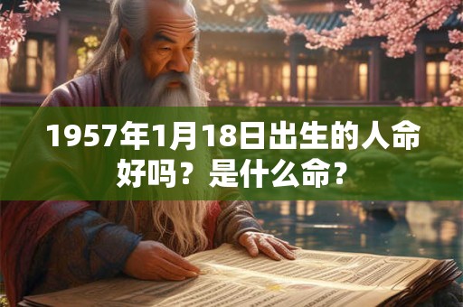 1957年1月18日出生的人命好吗？是什么命？