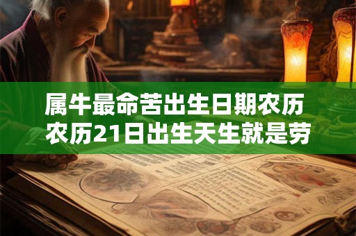 属牛最命苦出生日期农历 农历21日出生天生就是劳碌命