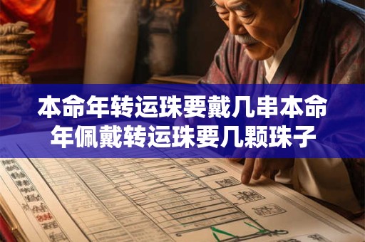本命年转运珠要戴几串本命年佩戴转运珠要几颗珠子
