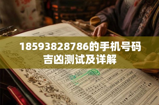 18593828786的手机号码吉凶测试及详解