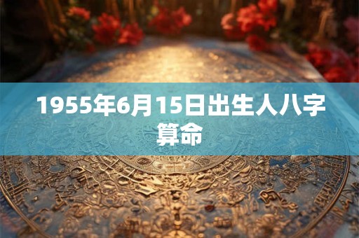 1955年6月15日出生人八字算命