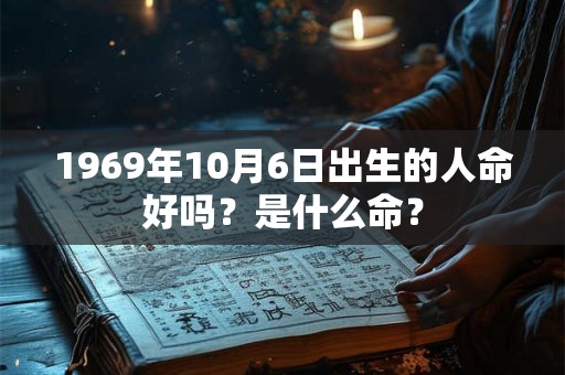 1969年10月6日出生的人命好吗？是什么命？