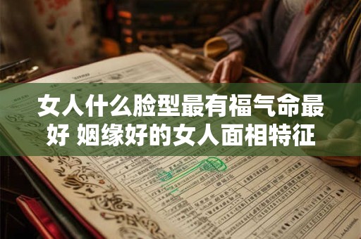 女人什么脸型最有福气命最好 姻缘好的女人面相特征