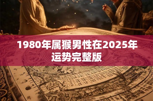 1980年属猴男性在2025年运势完整版