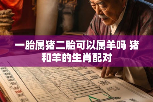 一胎属猪二胎可以属羊吗 猪和羊的生肖配对