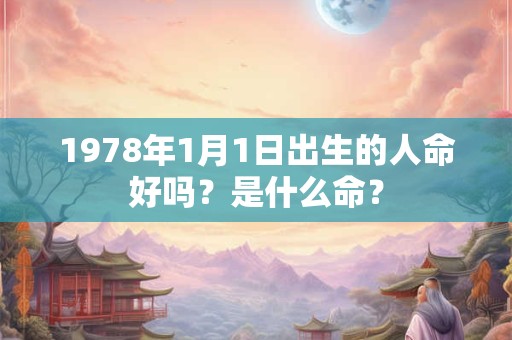 1978年1月1日出生的人命好吗？是什么命？