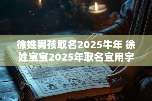 徐姓男孩取名2025牛年 徐姓宝宝2025年取名宜用字