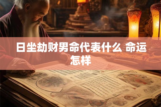 详细阅读:日坐劫财男命代表什么 命运怎样 日坐劫财男命代表什么 命运怎样
