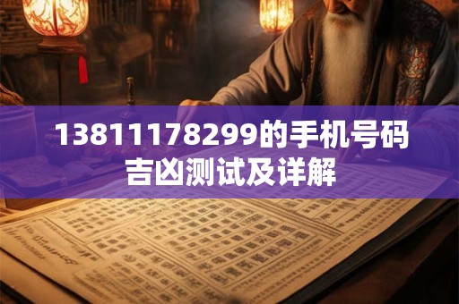 13811178299的手机号码吉凶测试及详解