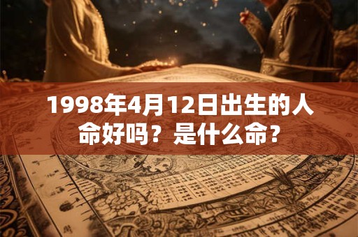 1998年4月12日出生的人命好吗？是什么命？