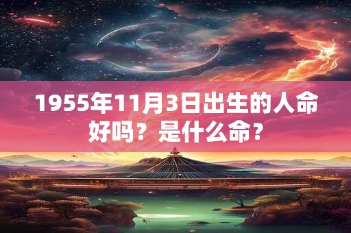 1955年11月3日出生的人命好吗？是什么命？