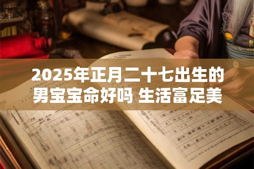 2025年正月二十七出生的男宝宝命好吗 生活富足美好