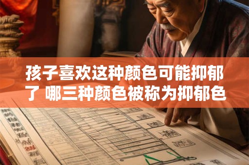 孩子喜欢这种颜色可能抑郁了 哪三种颜色被称为抑郁色