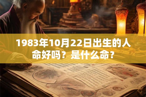 1983年10月22日出生的人命好吗？是什么命？