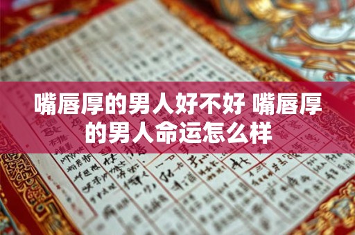 嘴唇厚的男人好不好 嘴唇厚的男人命运怎么样