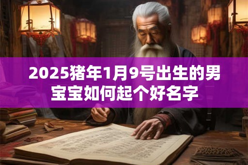 2025猪年1月9号出生的男宝宝如何起个好名字