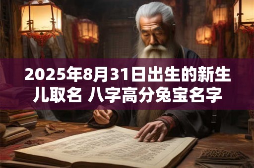 2025年8月31日出生的新生儿取名 八字高分兔宝名字