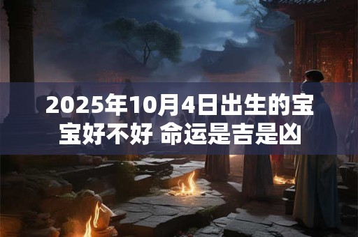 2025年10月4日出生的宝宝好不好 命运是吉是凶